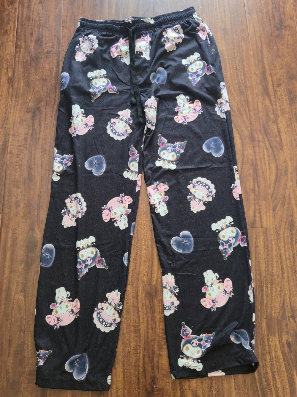 Sanrio Kuromi My Melody Pajama Pants Womens Small Black
